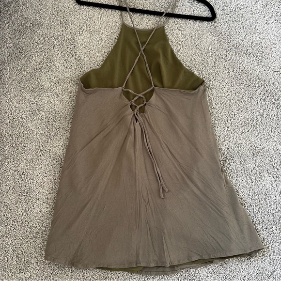 Tobi Green Mini Dress Size Medium - Picture 6 of 7